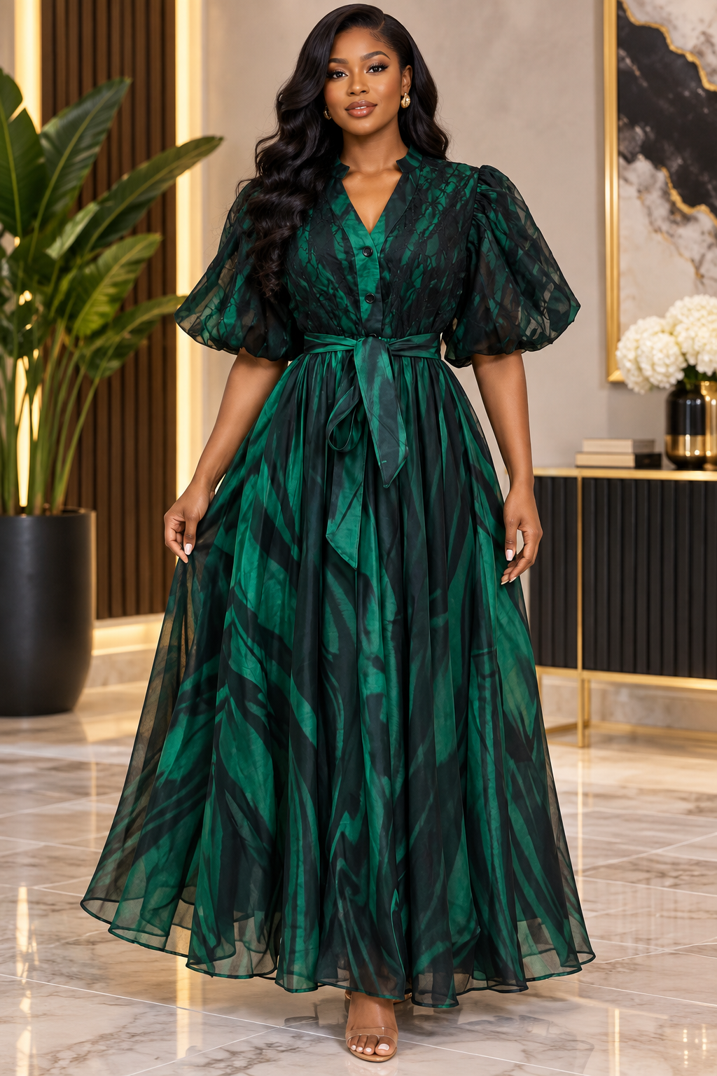 Majesty Flow Maxi Dress
