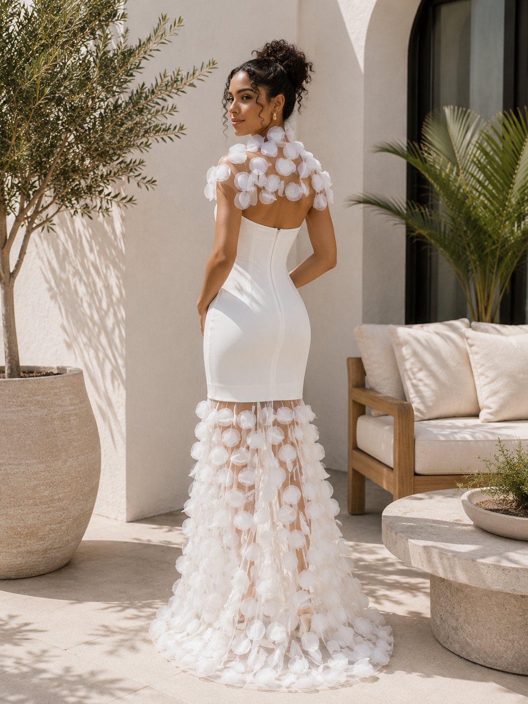 The Celeste Petal Couture Gown